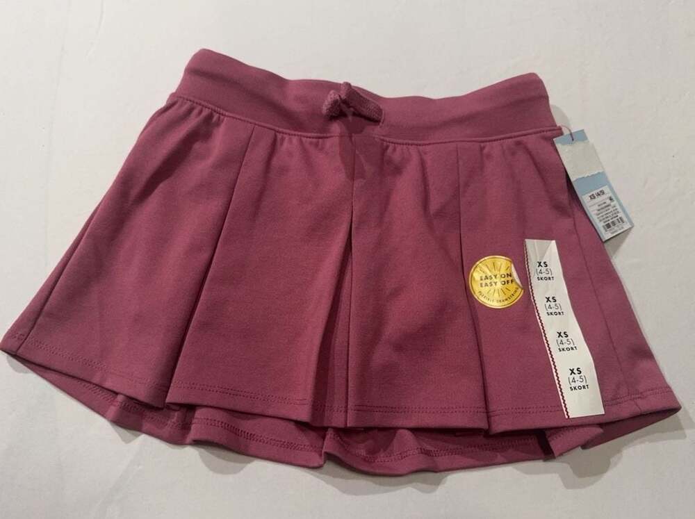 #155 Girls Pleated Skort Size XS (4-5) Pink